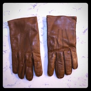 Mens leather COACH gloves